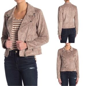 BLANKNYC Faux Suede Moto Jacket - Sz Medium